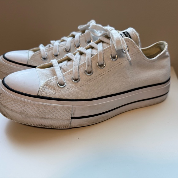 Converse Chuck Taylor All Star Lift Platform White 8.5 - Picture 1 of 6